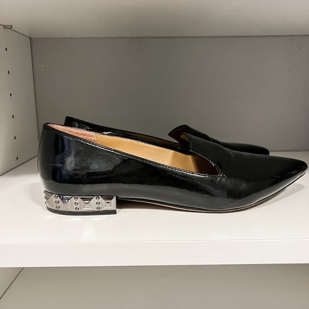Franco Sarto Black Patent Leather Loafer